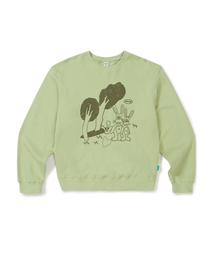 [Mmlg] Mm RABBITS PICNIC SWEAT (BABY LEAF)