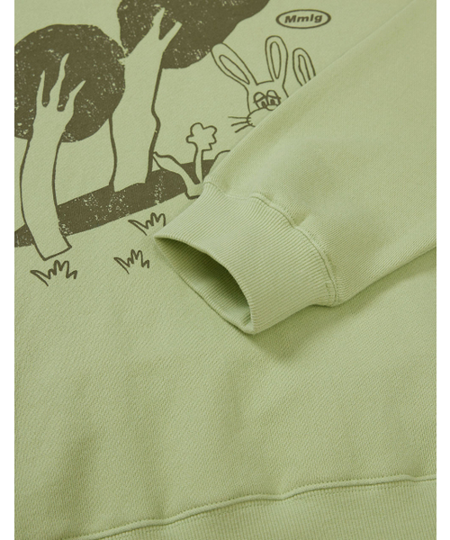 MMLG（エムエムエルジー）の「[Mmlg] Mm RABBITS PICNIC SWEAT (BABY LEAF)（スウェット・レディース・その他・SMALL/MEDIUM/LARGE/X-LARGE）」の6枚目の写真