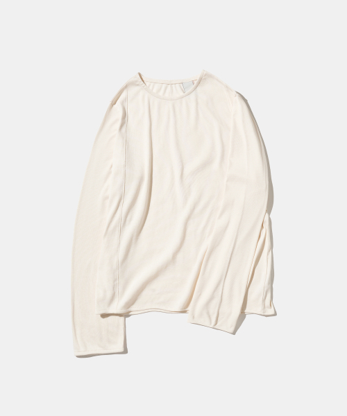 Diamond Layla(ダイアモンドレイラ)の「Modal Second Layer Longsleeve T101 Ivory(Tシャツ/カットソー・レディース・アイボリー・MEDIUM/LARGE)」の3枚目の写真