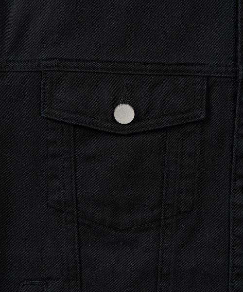 EXCONTAINER（エックスコンテナ）の「ウォッシュドコットントラッカージャケット (WASHED BLACK)（デニムジャケット・メンズ・その他・X-LARGE/LARGE/MEDIUM）」の6枚目の写真