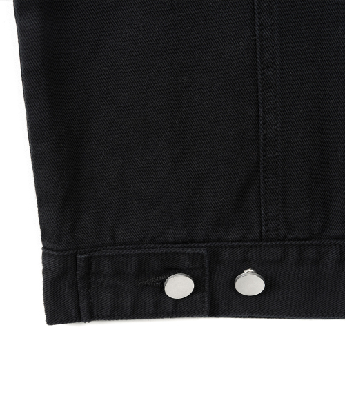 EXCONTAINER（エックスコンテナ）の「ウォッシュドコットントラッカージャケット (WASHED BLACK)（デニムジャケット・メンズ・その他・X-LARGE/LARGE/MEDIUM）」の9枚目の写真