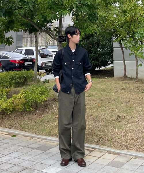 EXCONTAINER（エックスコンテナ）の「ウォッシュドコットントラッカージャケット (WASHED BLACK)（デニムジャケット・メンズ・その他・X-LARGE/LARGE/MEDIUM）」の3枚目の写真