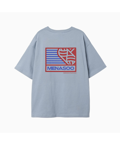 MENASOO(ミナス)の「Mns Hearttrack Graphic T Shirt_Skyblue(Tシャツ/カットソー・レディース・スカイブルー・1/2/3)」の1枚目の写真