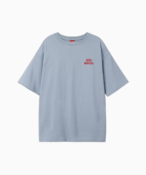 MENASOO(ミナス)の「Mns Hearttrack Graphic T Shirt_Skyblue(Tシャツ/カットソー・レディース・スカイブルー・1/2/3)」の2枚目の写真