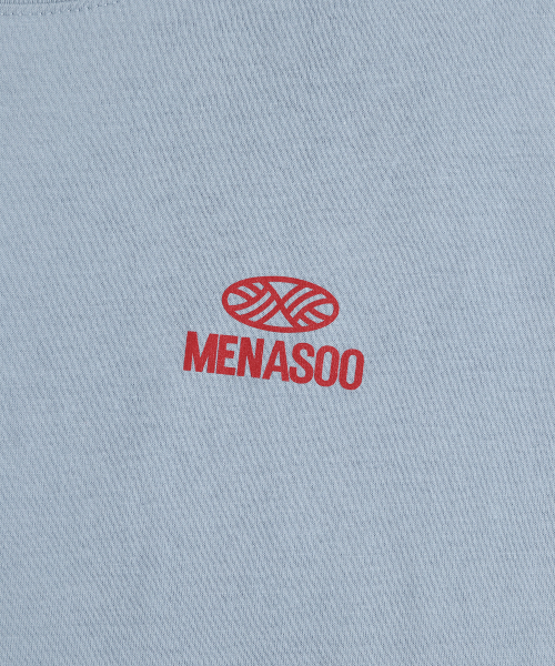 MENASOO(ミナス)の「Mns Hearttrack Graphic T Shirt_Skyblue(Tシャツ/カットソー・レディース・スカイブルー・1/2/3)」の5枚目の写真