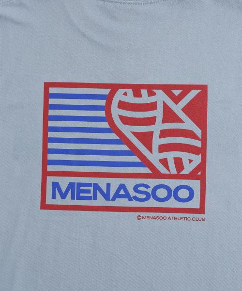 MENASOO(ミナス)の「Mns Hearttrack Graphic T Shirt_Skyblue(Tシャツ/カットソー・レディース・スカイブルー・1/2/3)」の6枚目の写真