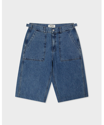 ASTLAY（アストレイ）の「Indigo Label Bermuda Pants (Stone Damage)（デニムパンツ）」