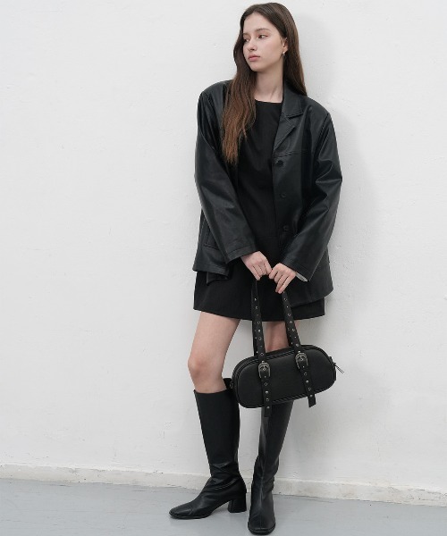 GENERAL IDEA(ジェネラルアイデア)の「【GENERAL IDEA】カフスミニワンピース / CUFFS COLORATION MINI ONE PIECE(ワンピース・レディース・ブラック・S/M/L)」の3枚目の写真