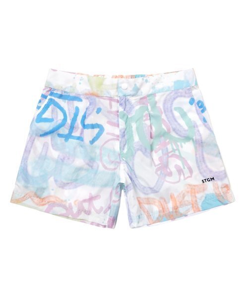 STIGMA(スティグマ)の「22 PAINTING SHORTS WHITE MULTI(その他パンツ・メンズ・その他・LARGE/MEDIUM/X-LARGE)」の2枚目の写真