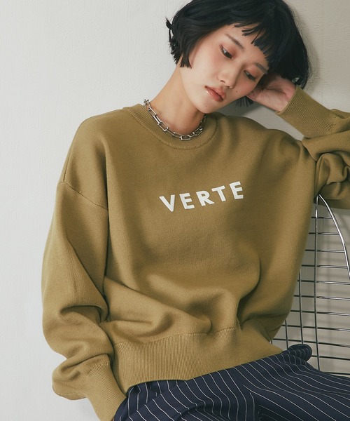 セール】スエットライクニットプルオーバー（ニット/セーター