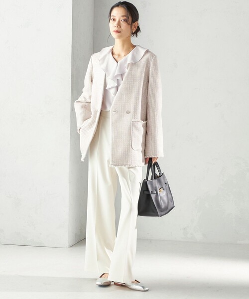 トライスピン 杢 ツイード カラーレス ジャケット（セレモニー対応可