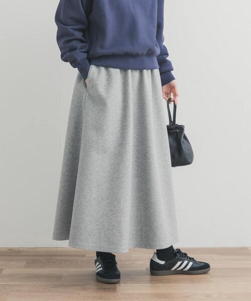 URBAN RESEARCH DOORS（アーバンリサーチドアーズ）の「カットギャザースカート（スカート・レディース・チャコールグレー/ライトグレー/モカ・FREE）」の4枚目の写真