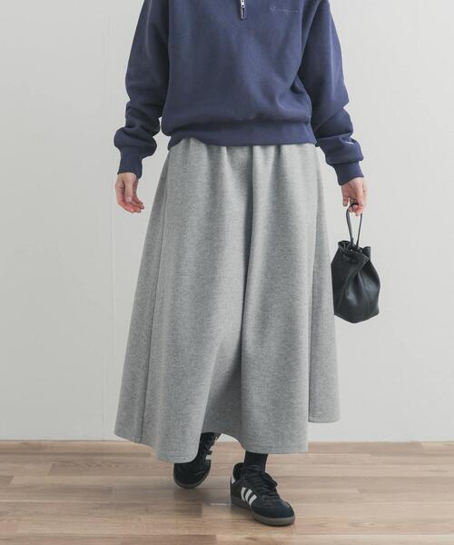 URBAN RESEARCH DOORS（アーバンリサーチドアーズ）の「カットギャザースカート（スカート・レディース・チャコールグレー/ライトグレー/モカ・FREE）」の5枚目の写真