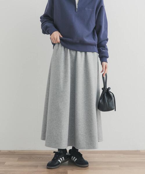 URBAN RESEARCH DOORS（アーバンリサーチドアーズ）の「カットギャザースカート（スカート・レディース・チャコールグレー/ライトグレー/モカ・FREE）」の6枚目の写真