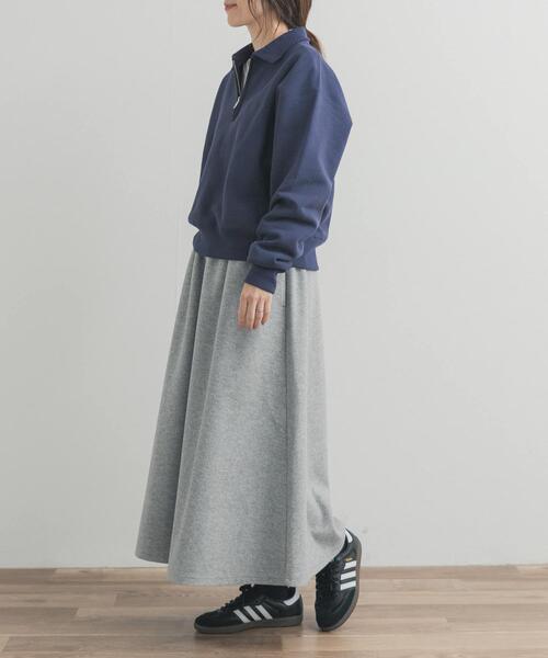 URBAN RESEARCH DOORS（アーバンリサーチドアーズ）の「カットギャザースカート（スカート・レディース・チャコールグレー/ライトグレー/モカ・FREE）」の7枚目の写真