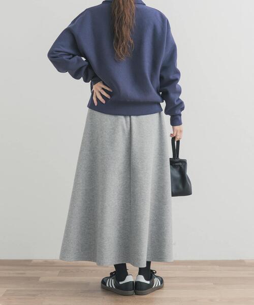 URBAN RESEARCH DOORS（アーバンリサーチドアーズ）の「カットギャザースカート（スカート・レディース・チャコールグレー/ライトグレー/モカ・FREE）」の8枚目の写真