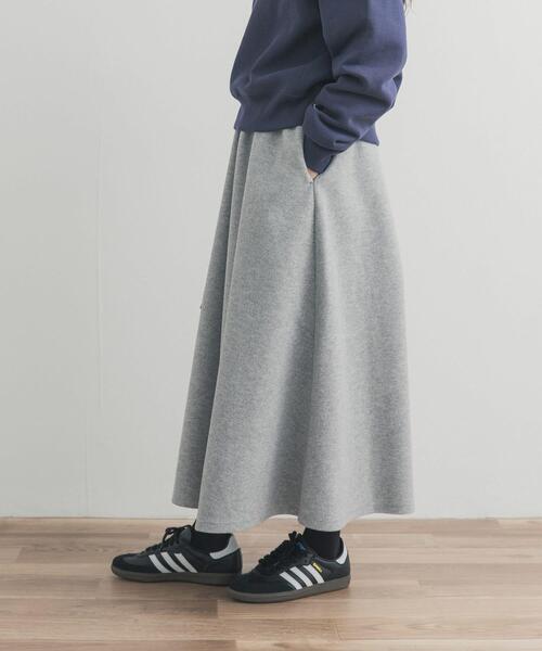 URBAN RESEARCH DOORS（アーバンリサーチドアーズ）の「カットギャザースカート（スカート・レディース・チャコールグレー/ライトグレー/モカ・FREE）」の9枚目の写真