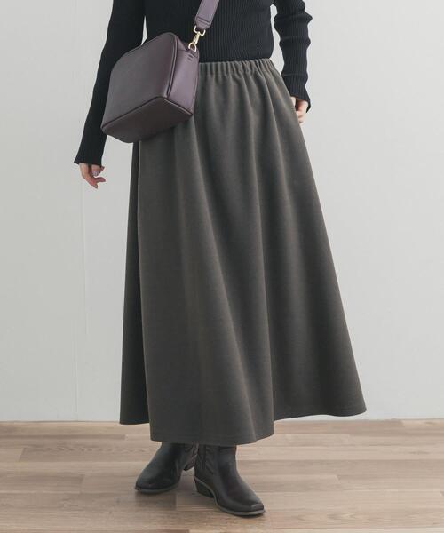 URBAN RESEARCH DOORS（アーバンリサーチドアーズ）の「カットギャザースカート（スカート・レディース・チャコールグレー/ライトグレー/モカ・FREE）」の13枚目の写真