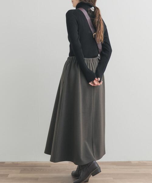 URBAN RESEARCH DOORS（アーバンリサーチドアーズ）の「カットギャザースカート（スカート・レディース・チャコールグレー/ライトグレー/モカ・FREE）」の16枚目の写真