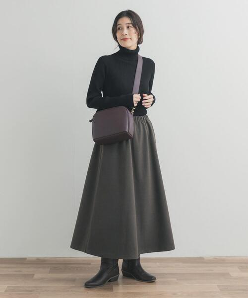 URBAN RESEARCH DOORS（アーバンリサーチドアーズ）の「カットギャザースカート（スカート・レディース・チャコールグレー/ライトグレー/モカ・FREE）」の18枚目の写真