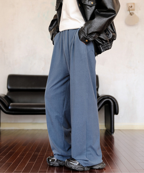neos(ネオス)の「【neos】ルーズシルエット ウールライク タック ワイド パンツ(その他パンツ・メンズ・ブラック/ブルー/ブラウン・MEDIUM/LARGE)」の16枚目の写真