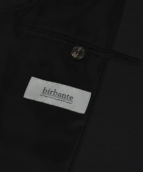 BIRBANTE（ビルバンテ）の「コンフォートストレッチセットアップブレザージャケット - ブラック（テーラードジャケット・メンズ・ブラック・SMALL/MEDIUM/LARGE/X-LARGE）」の7枚目の写真