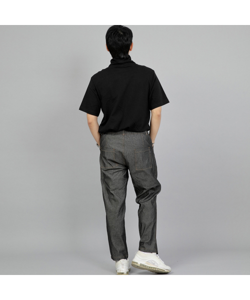 SAINTCREW（セントクルー）の「ワイドカッティングクロップハーフバンドパンツ WCH-327 グレー/ブラックデニム BRS（デニムパンツ・メンズ・その他・MEDIUM/LARGE/X-LARGE）」の9枚目の写真