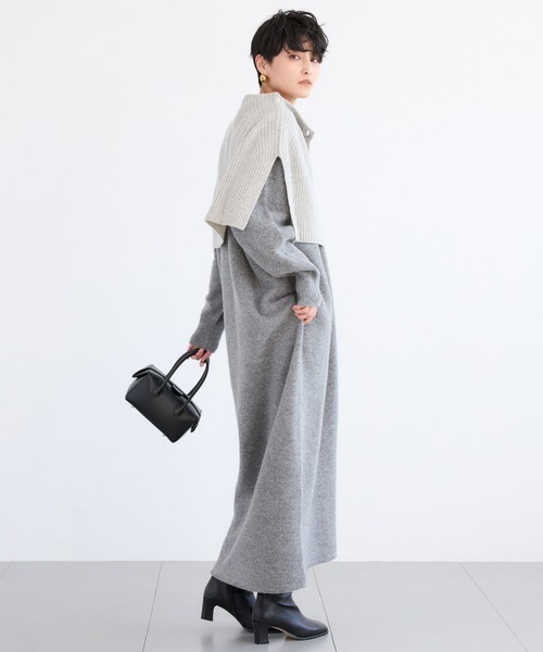 BARNYARDSTORM（バンヤードストーム）の「BARNYARDSTORM / ホールガーメントニットワンピース（ワンピース・レディース・グレー/ブラウン・FREE）」の18枚目の写真