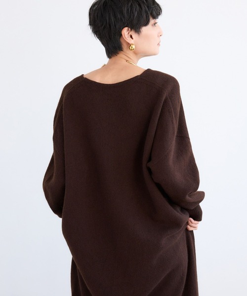 BARNYARDSTORM（バンヤードストーム）の「BARNYARDSTORM / ホールガーメントニットワンピース（ワンピース・レディース・グレー/ブラウン・FREE）」の14枚目の写真