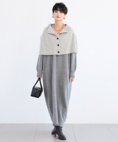 BARNYARDSTORM（バンヤードストーム）の「BARNYARDSTORM / ホールガーメントニットワンピース（ワンピース・レディース・グレー/ブラウン・FREE）」の17枚目の写真