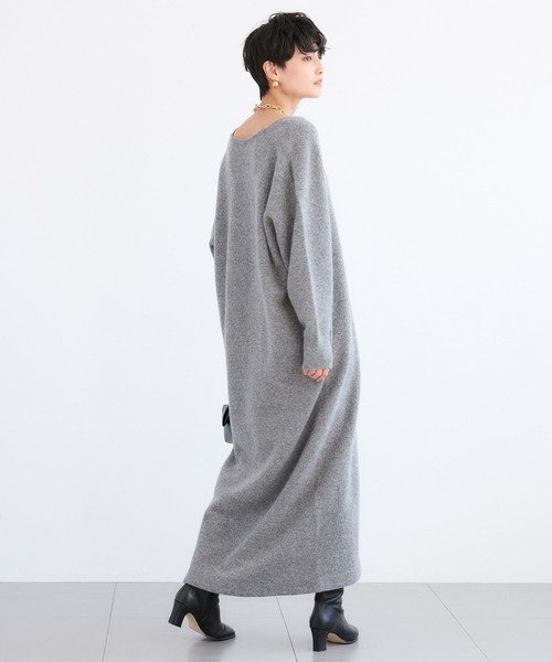 BARNYARDSTORM（バンヤードストーム）の「BARNYARDSTORM / ホールガーメントニットワンピース（ワンピース・レディース・グレー/ブラウン・FREE）」の16枚目の写真