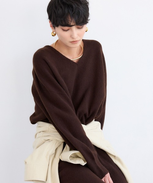 BARNYARDSTORM（バンヤードストーム）の「BARNYARDSTORM / ホールガーメントニットワンピース（ワンピース・レディース・グレー/ブラウン・FREE）」の22枚目の写真