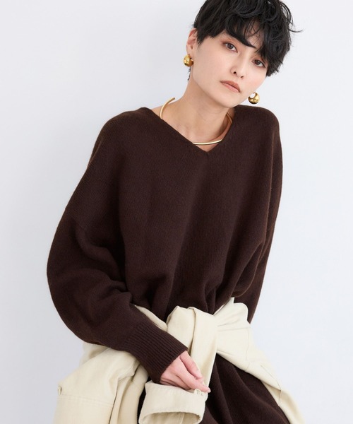 BARNYARDSTORM（バンヤードストーム）の「BARNYARDSTORM / ホールガーメントニットワンピース（ワンピース・レディース・グレー/ブラウン・FREE）」の3枚目の写真