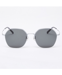 ALO EYEWEAR（アロアイウェア）の「[Air Titanium] AL2503 1111G Air Titanium Hexagon Silver Sunglasses（サングラス）」