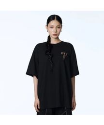 71TO96（チル ハナ トゥ グユク）の「Keyring Overfit T-Shirt (Black)（Tシャツ/カットソー）」