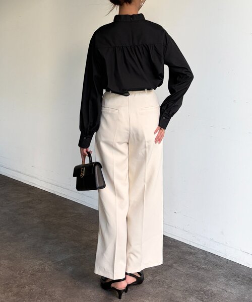 Chez toi（シェトワ）の「ボウタイブラウス（シャツ/ブラウス・レディース・ホワイト/ブラック・FREE）」の20枚目の写真