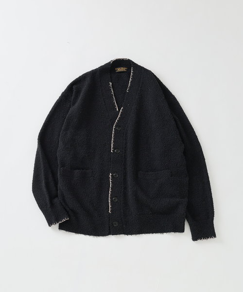 JOURNAL STANDARD J.S HOMESTEAD(ジャーナルスタンダードホームステッド)の「J.S.Homestead / ハンド ステッチ ビアード カーディガン(カーディガン/ボレロ・メンズ・ブラック/キャメル/レンガ・MEDIUM/LARGE)」の7枚目の写真