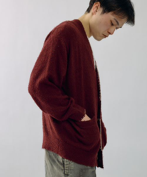 ☆J.S HOMESTEAD ショールカラーサマーニットカーディガン M J.S. 