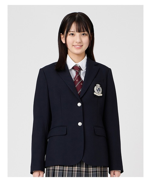 EASTBOY(イーストボーイ)の「ジャケット シルバーエンブレム ブレザー 制服 学生 中学 高校 スクール 入学式 卒業式(テーラードジャケット・キッズ・ネイビー/チャコール・7号/9号/11号/13号)」の1枚目の写真