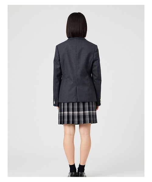EASTBOY（イーストボーイ）の「ジャケット シルバーエンブレム ブレザー 制服 学生 中学 高校 スクール  （テーラードジャケット・キッズ・ネイビー/チャコール・7号/9号/11号/13号）」の13枚目の写真
