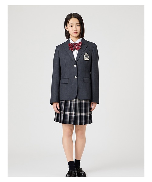 EASTBOY（イーストボーイ）の「ジャケット シルバーエンブレム ブレザー 制服 学生 中学 高校 スクール  （テーラードジャケット・キッズ・ネイビー/チャコール・7号/9号/11号/13号）」の10枚目の写真