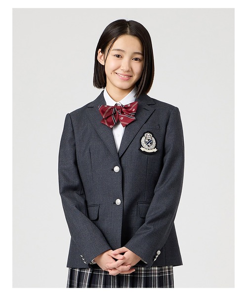 EASTBOY（イーストボーイ）の「ジャケット シルバーエンブレム ブレザー 制服 学生 中学 高校 スクール  （テーラードジャケット・キッズ・ネイビー/チャコール・7号/9号/11号/13号）」の9枚目の写真