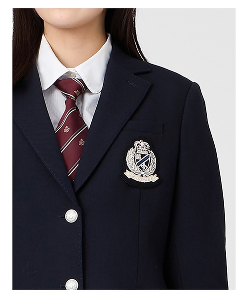 ジャケット シルバーエンブレム ブレザー 制服 学生 中学 高校