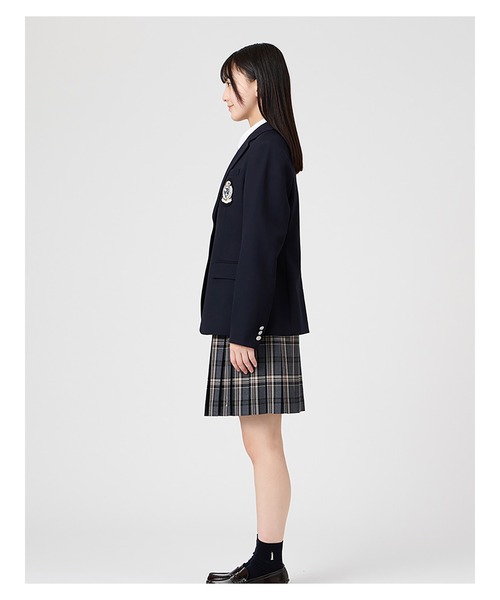 EASTBOY（イーストボーイ）の「ジャケット シルバーエンブレム ブレザー 制服 学生 中学 高校 スクール  （テーラードジャケット・キッズ・ネイビー/チャコール・7号/9号/11号/13号）」の18枚目の写真