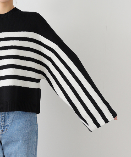 CINOH/チノ 】 BORDER CREWNECK（ニット/セーター）｜CINOH（チノ）の