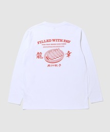 【T-GRAPHICS / ティーグラフィックス】中華飯店　長袖Ｔシャツ（ユニーク中華＆酒モチーフ／ユニセックス）