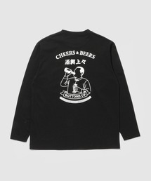 Mac-House | Tグラフィックス 中華飯店 長袖Tシャツ(ユニーク中華&酒モチーフ/ユニセックス)(Tシャツ/カットソー)