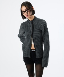 FTW（エフティダブリュー）の「2WAY MELANGE BUTTON ZIP KNIT（ニット/セーター）」