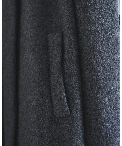 anuke（アンヌーク）の「anuke Collarless Cocoon Coat 62520003（ブルゾン・レディース・チャコールグレー/ネイビー・36/38）」の13枚目の写真