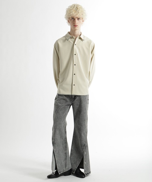 HARE（ハレ）の「パーツスリムデニムパンツ(HARE)（デニムパンツ・メンズ・グレー/ブラック・SMALL/MEDIUM）」の4枚目の写真